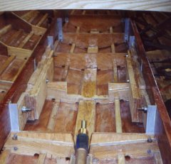 engine bed logs and prop stuffing box